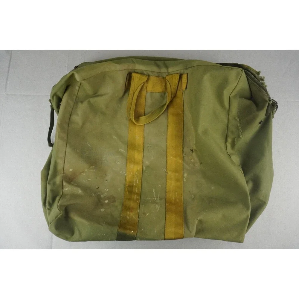 US Military Flyer Kit Bag- Flyers Zipper OD Green TENNIER INDUSTRIES